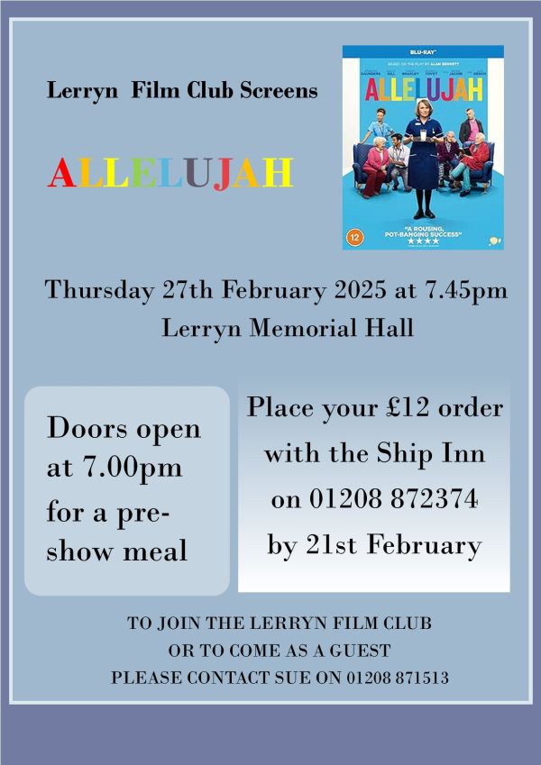 Lerryn Film Club - screening of Allelujah